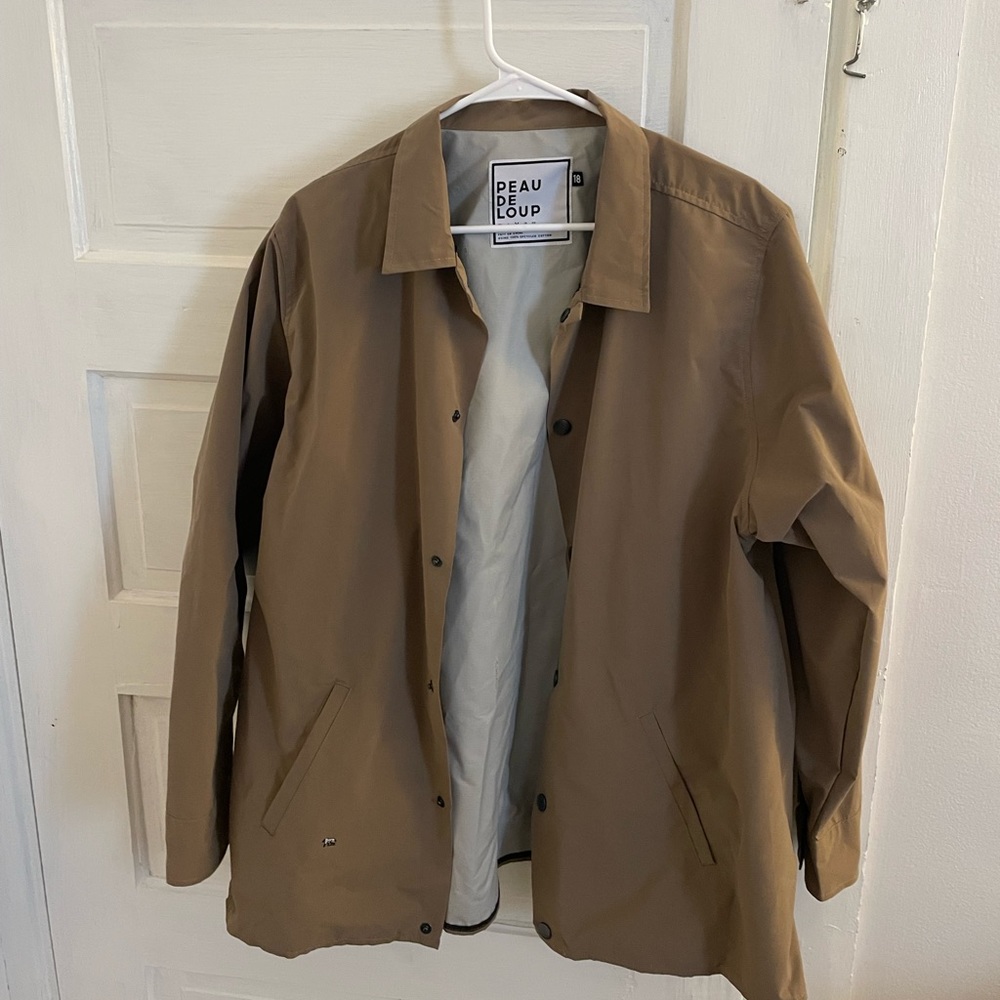 Peau de Loup size 18 brown fall/spring coat water resistent